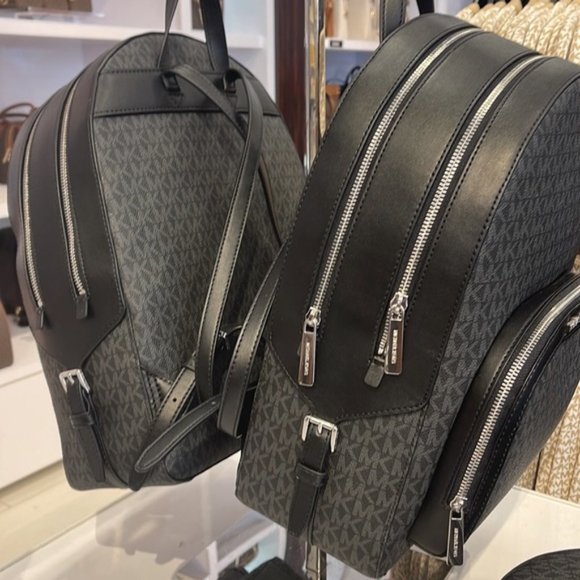 Michael Kors Jaycee Large Zip Pocket Backpack Black - Picture 7 of 16